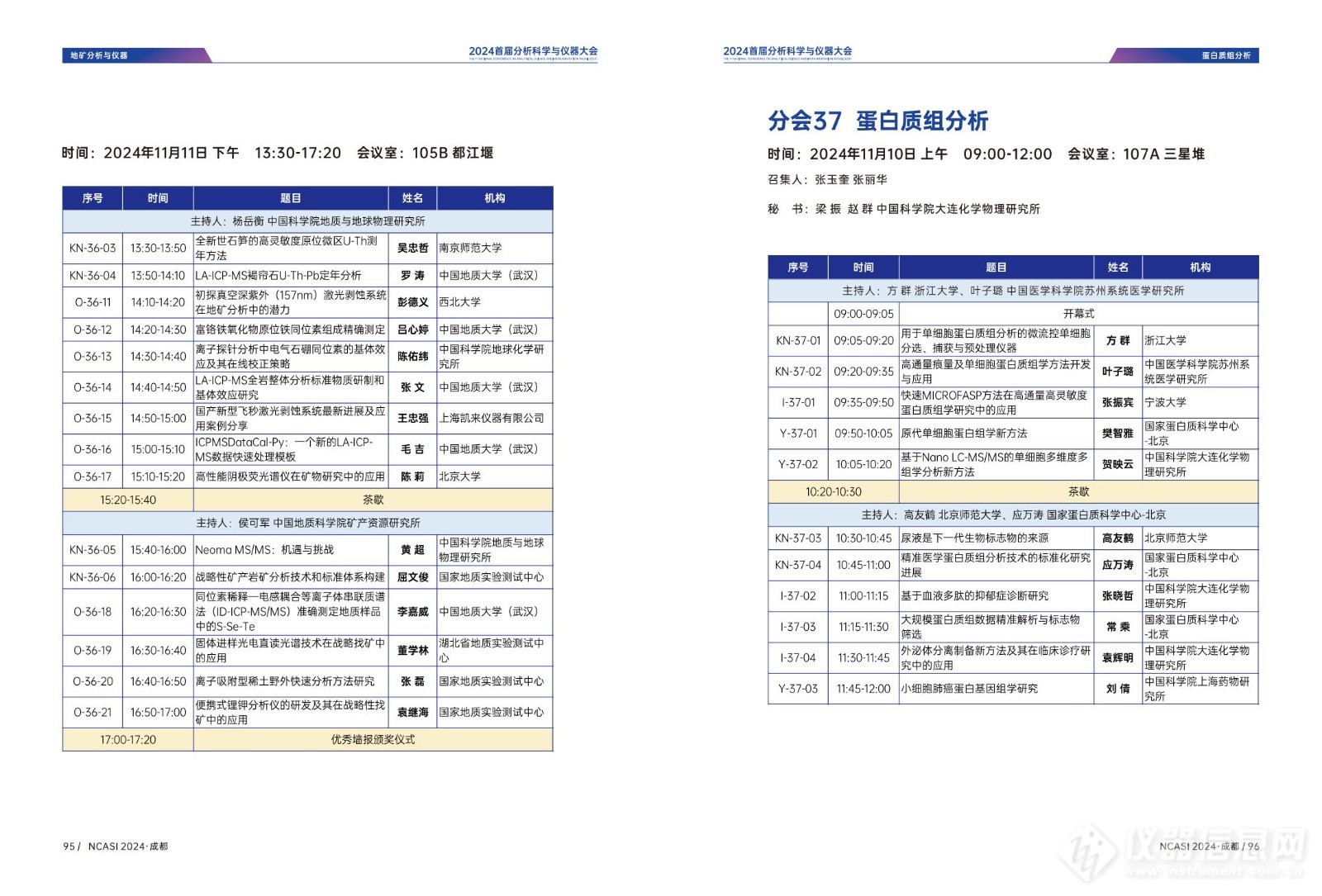 全日程公布|首届分析科学与仪器大会NCASI 2024