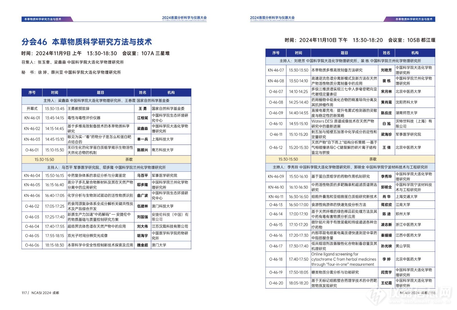 全日程公布|首届分析科学与仪器大会NCASI 2024