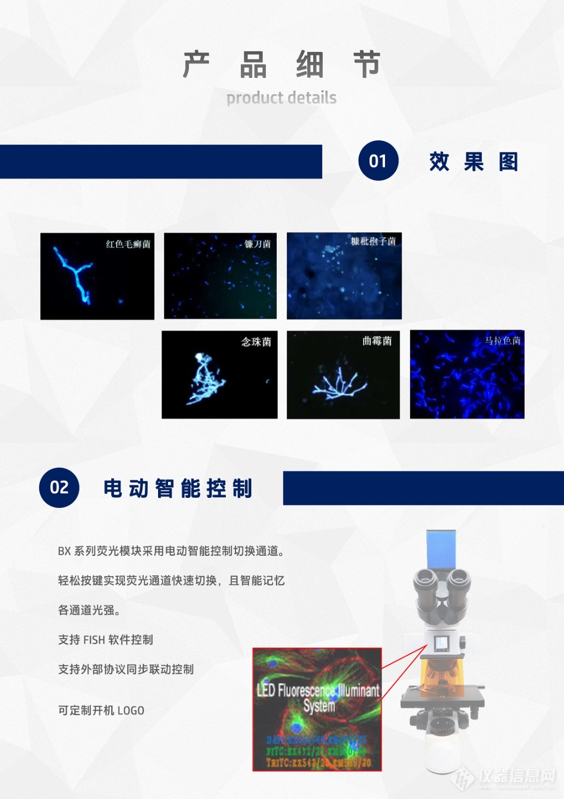 奥林巴斯显微镜BX43BX53BX63用LED光源真菌检测荧光附件真菌检测荧光模块BX-UV-E (4).jpg