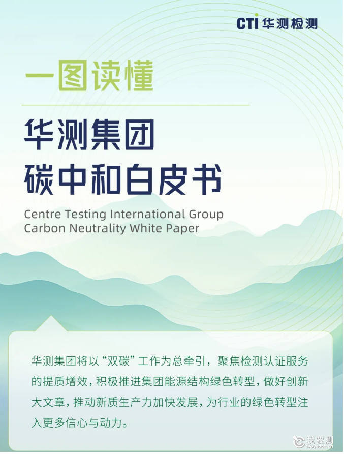 CTI华测检测发布行业首个碳中和白皮书 ，官宣30·50双碳目标及十大重点行动计划
