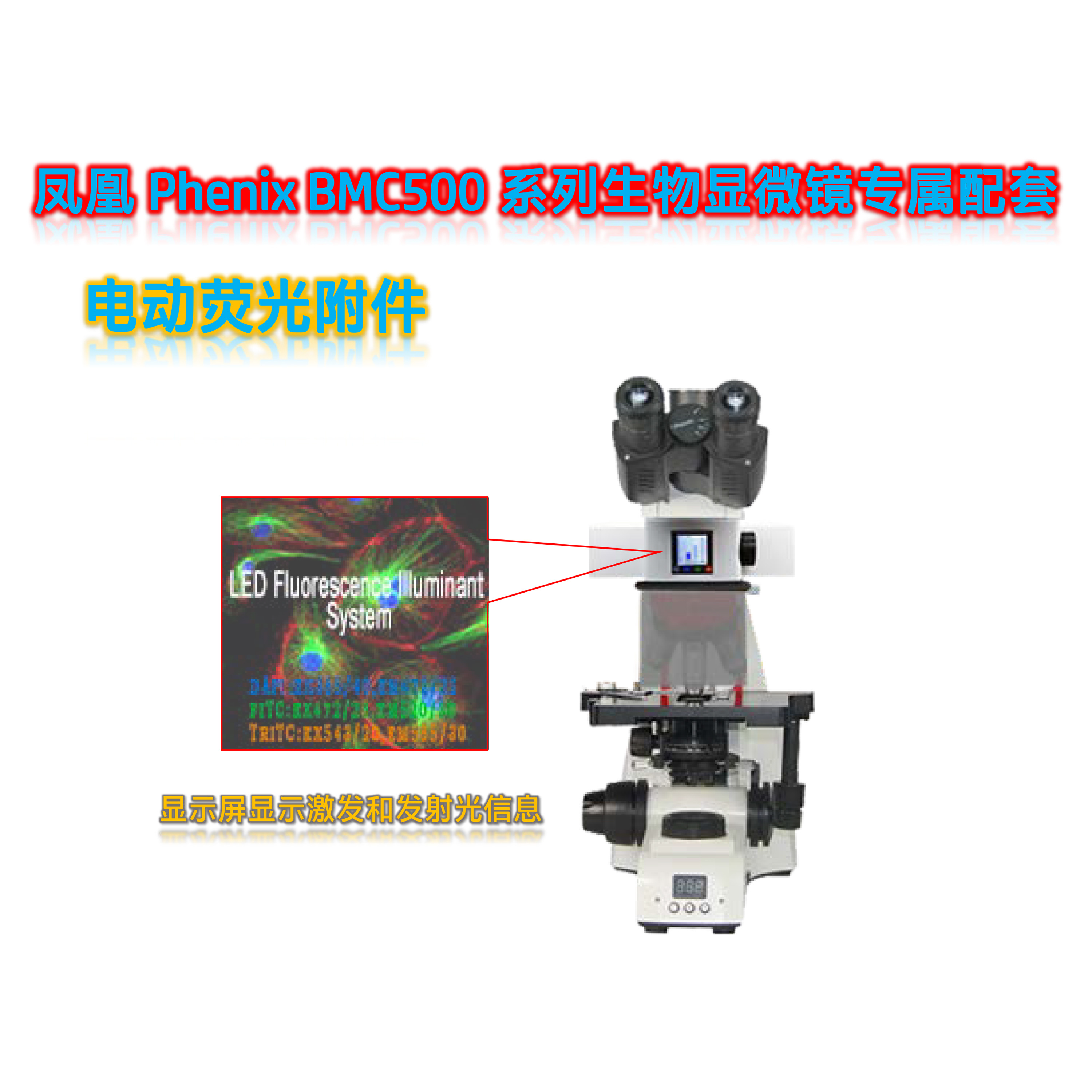 BMC500显微镜荧光光源附件BMC-UVBGY-E