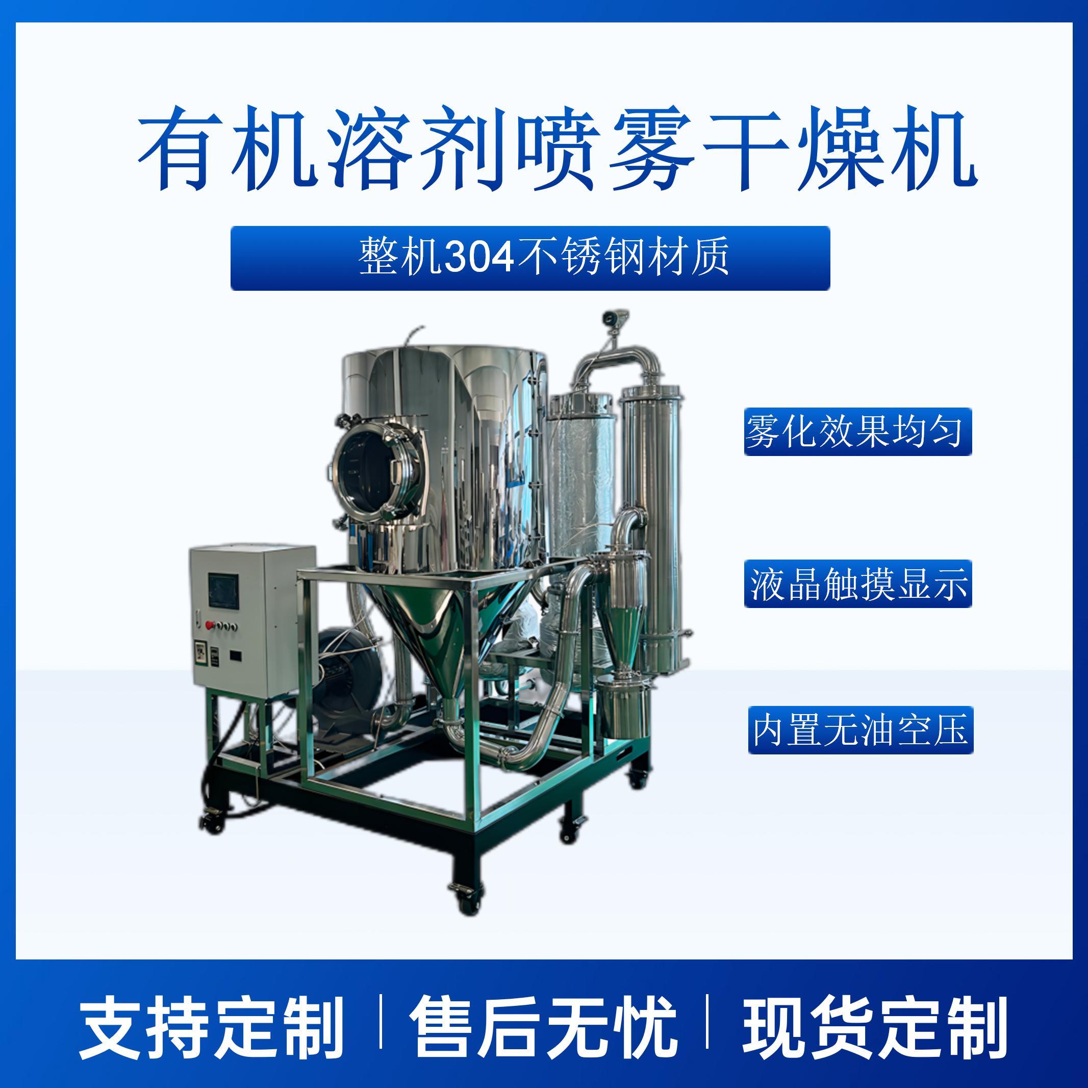 中试氮气循环喷雾干燥机不锈钢有机溶剂CY-5000YL