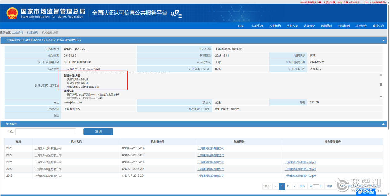 喜报丨上海建科检验顺利获得质量管理体系、环境管理体系、职业卫生管理体系“三体系”认证资质