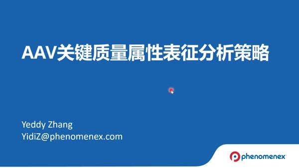 AAV关键质量属性表征分析策略