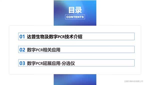 液滴式数字PCR技术平台及其延展应用