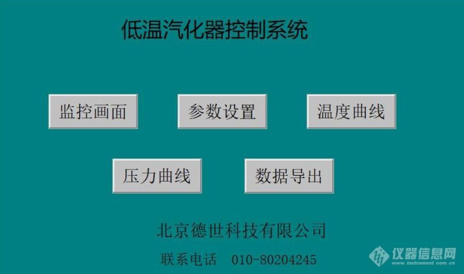控制系统界面
