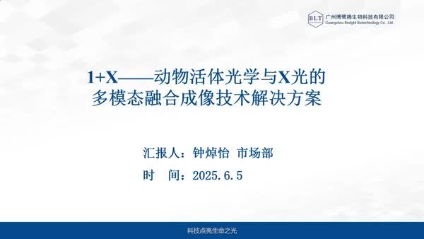 1+X——动物活体光学与X光的多模态融合成像技术解决方案