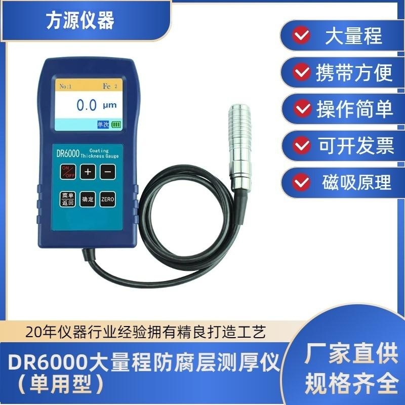 DR6000涂层测厚仪镀锌油漆烤漆厚度计防腐涂层测厚仪