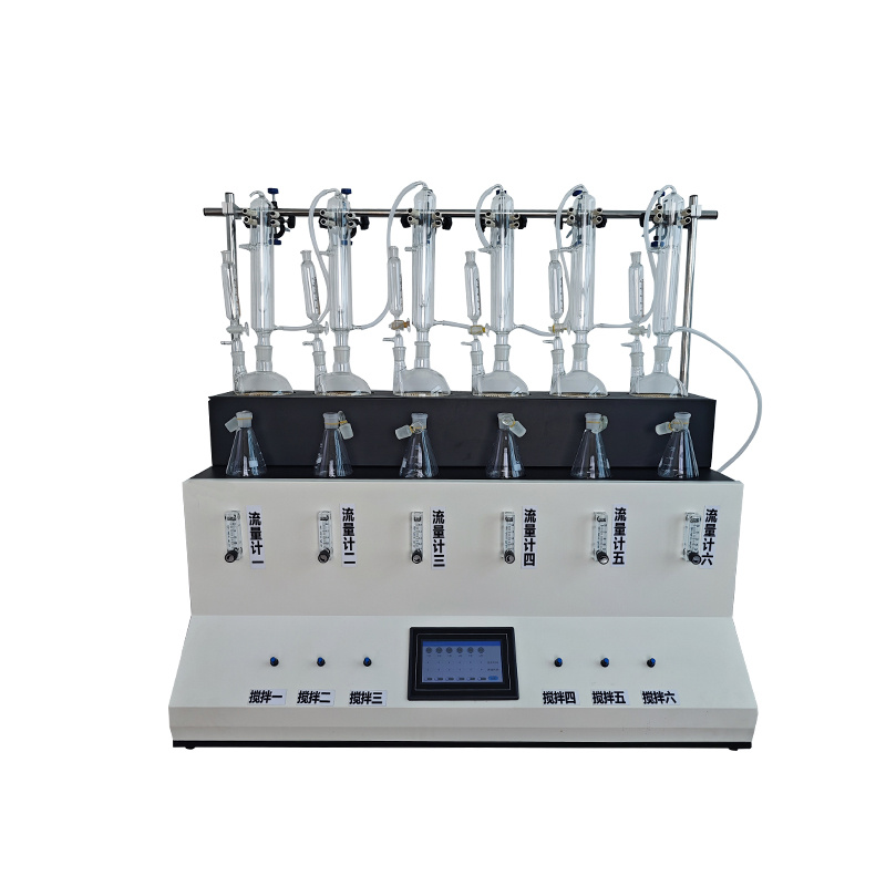 4组二氧化硫蒸馏仪CNSO2-300全自动蒸馏装置