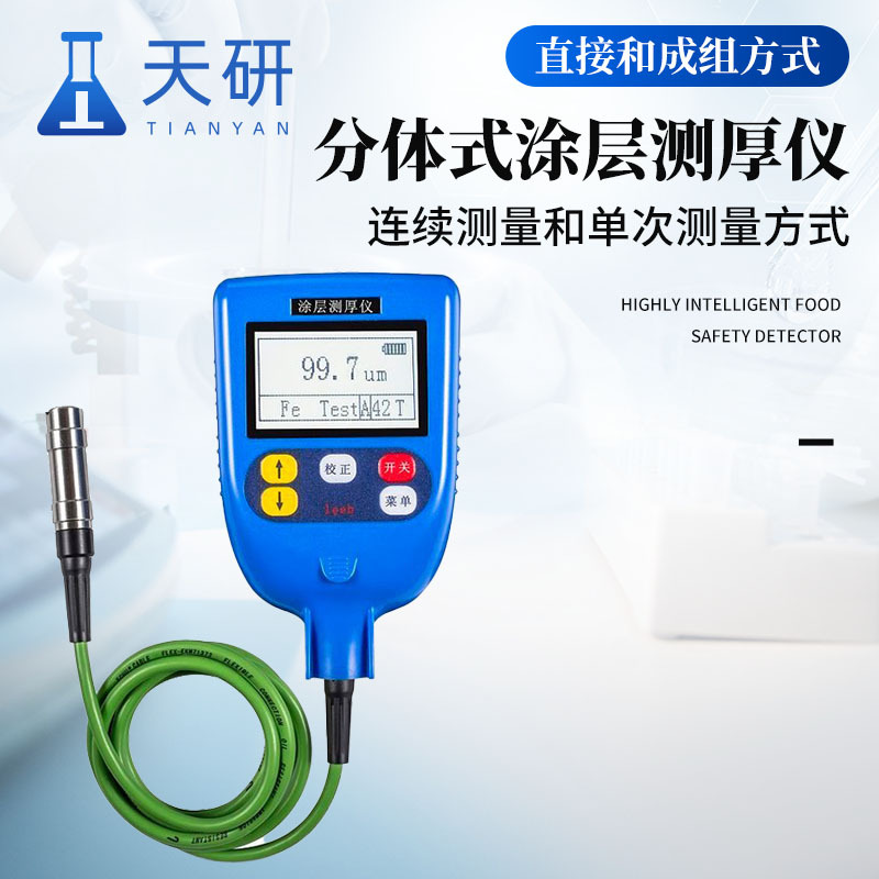 分体式涂层测厚仪 天研 TY-260 磁性测量法 金属非磁性覆盖层厚度检测