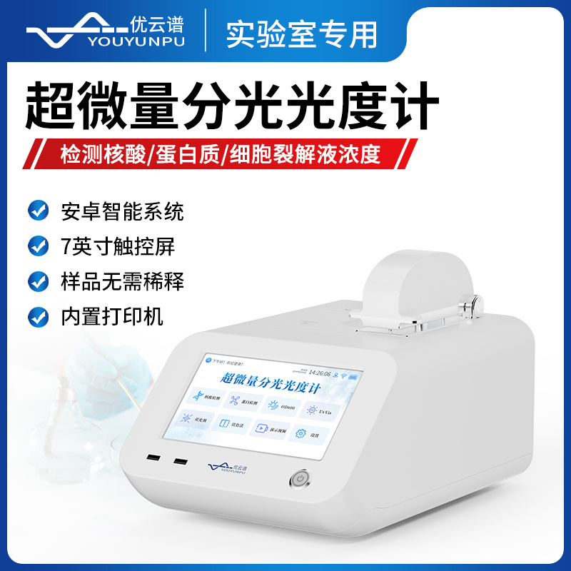 优云谱紫外可见超微量分光光度计YP-CWF3