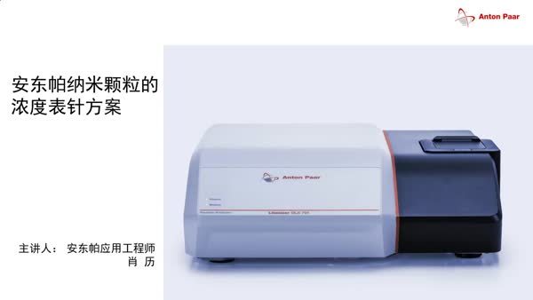 安东帕纳米颗粒的浓度表征方案