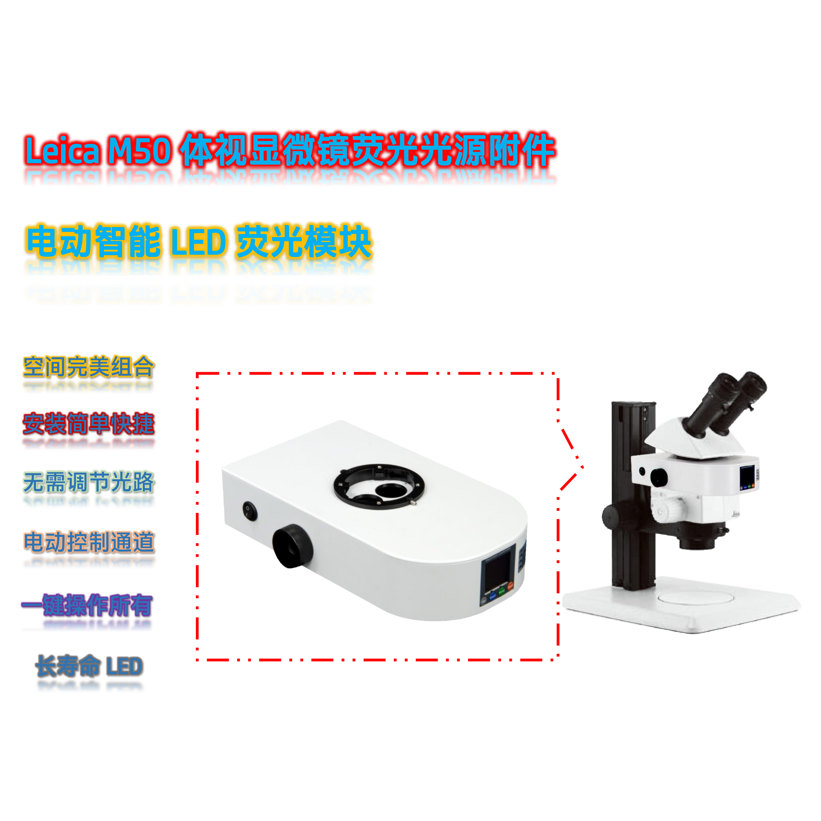 徕卡M50体视显微镜荧光光源附件M50-UVBGR-E