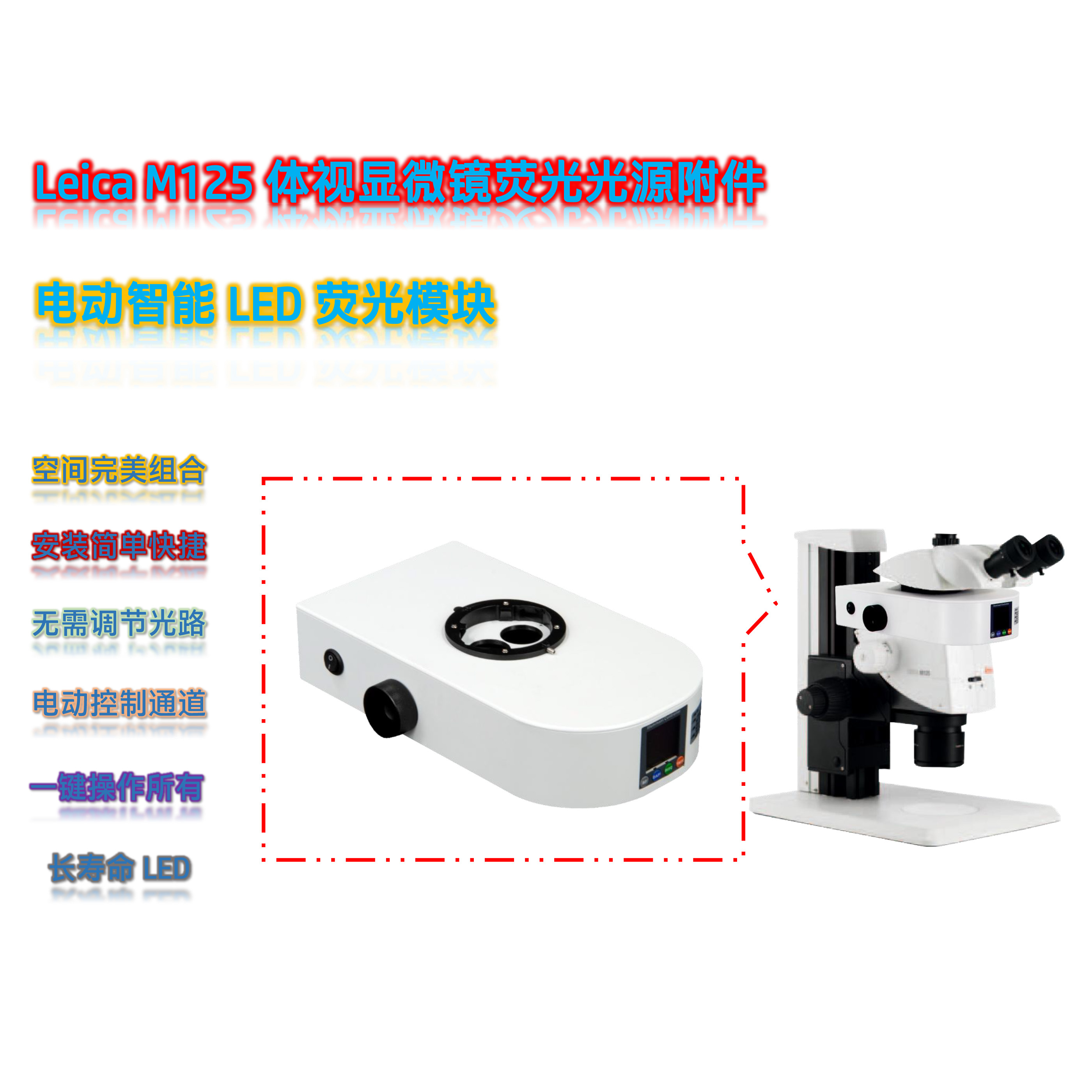 Leica体视荧光显微镜光源附件M125-UVBGR-E