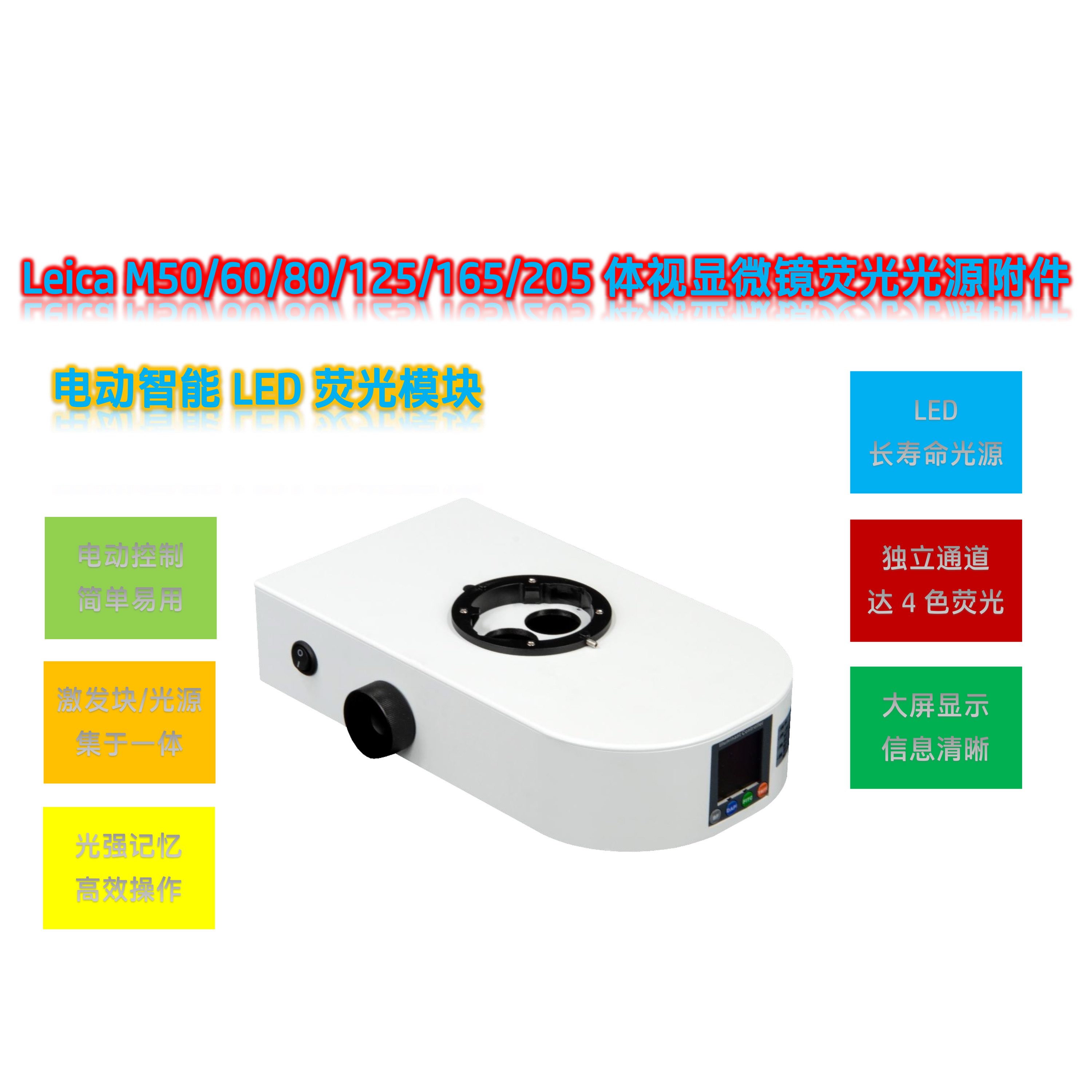 Leica体视荧光显微镜LED光源附件MX-UVBGR-E