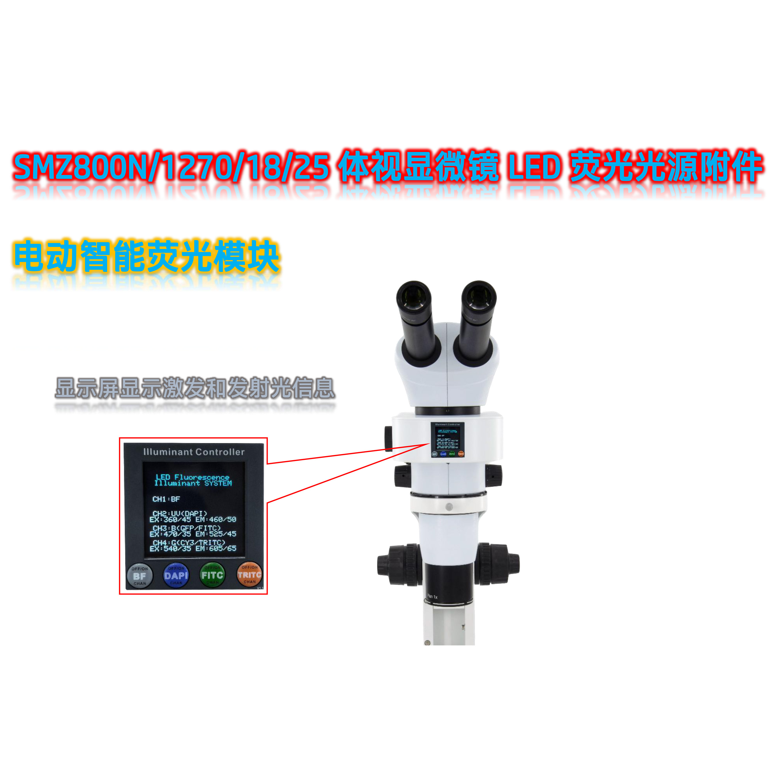尼康体视显微镜用荧光光源附件SMZ-UVBG-E