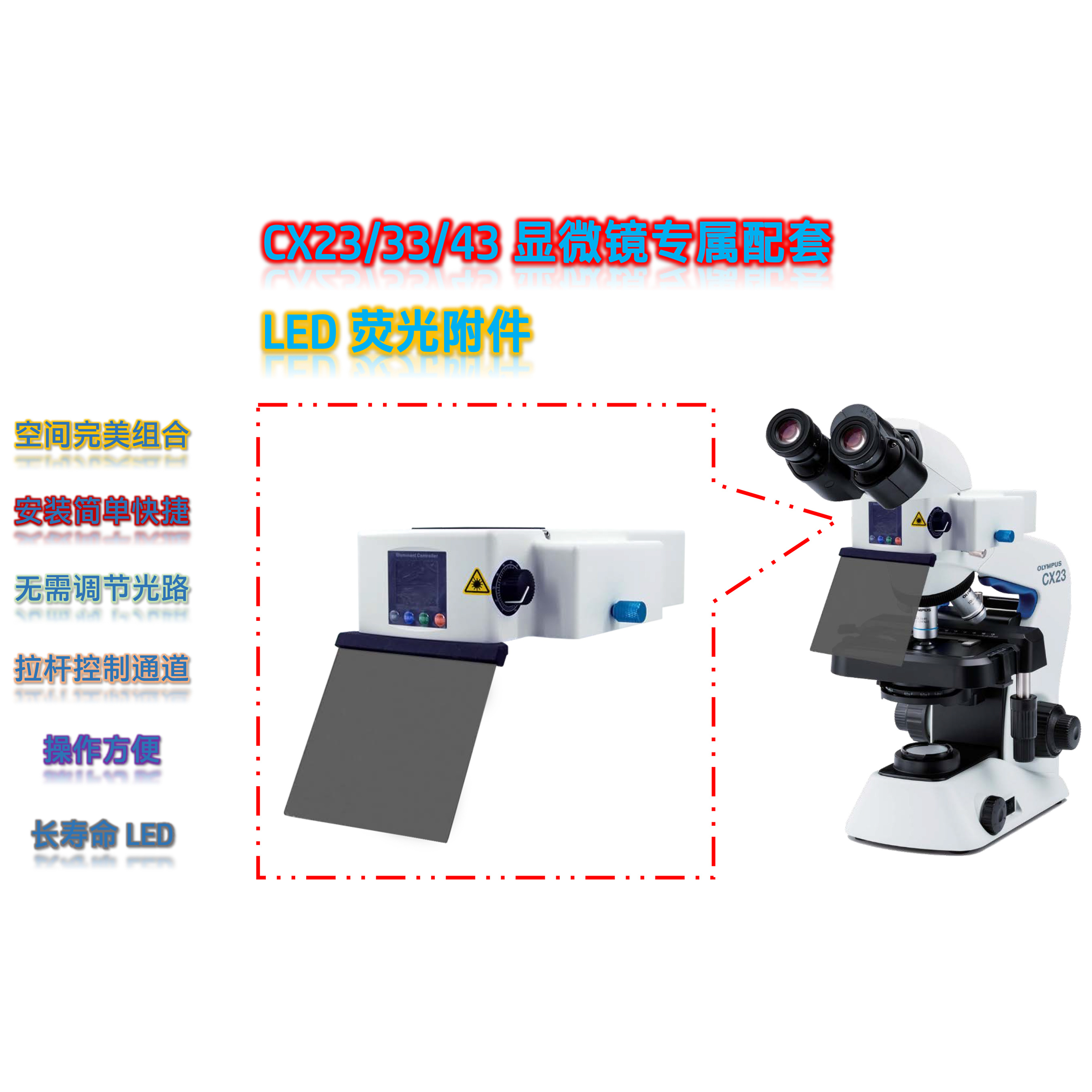 CX23_33_43显微镜真菌荧光光源模块CX-UV-M