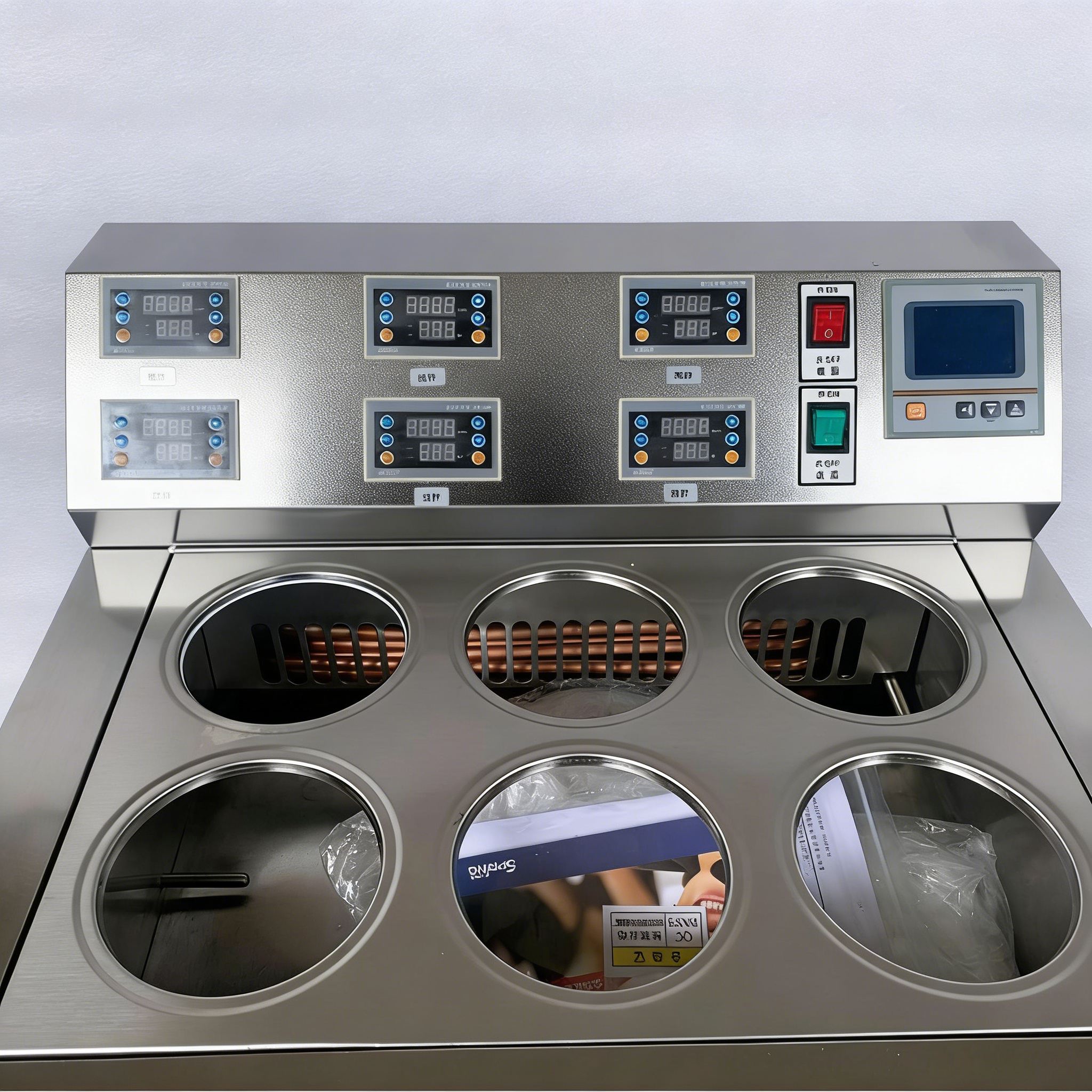 HJ-M6-C 磁力搅拌水浴锅（按客户要求定制款：制冷+磁力搅拌+立式）