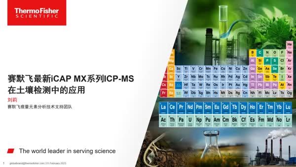 赛默飞最新iCAP MX系列ICP-MS在土壤检测中的应用