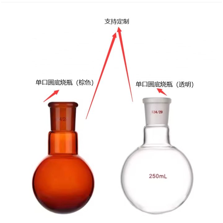 25ml*19透明单口圆底烧瓶（支持定制）SP-DKYDSP-T07