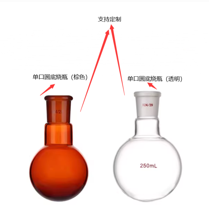 50ml*19透明单口圆底烧瓶（支持定制）SP-DKYDSP-T10