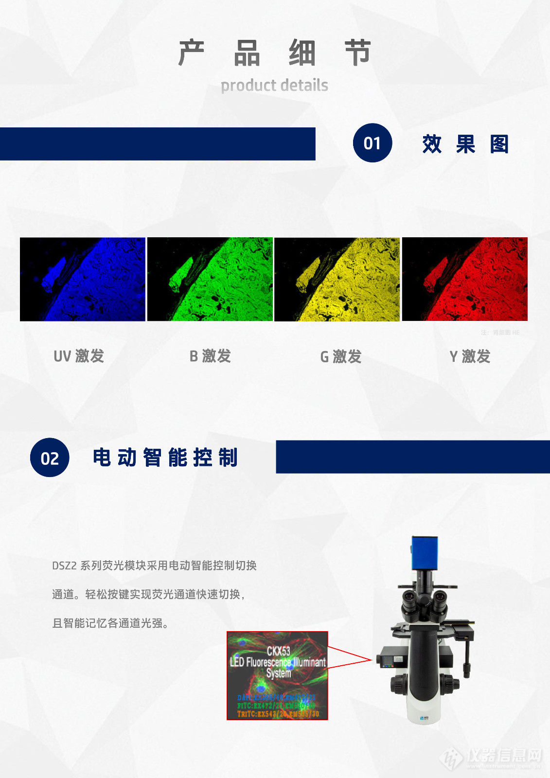 UOP澳浦DSZ2000倒置显微镜LED荧光模块光源附件DSZ2-UVBGY-E_flyer v24.6.30-4.jpg