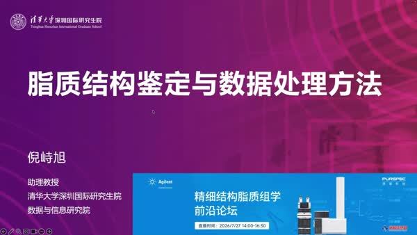 脂质结构鉴定与数据处理方法