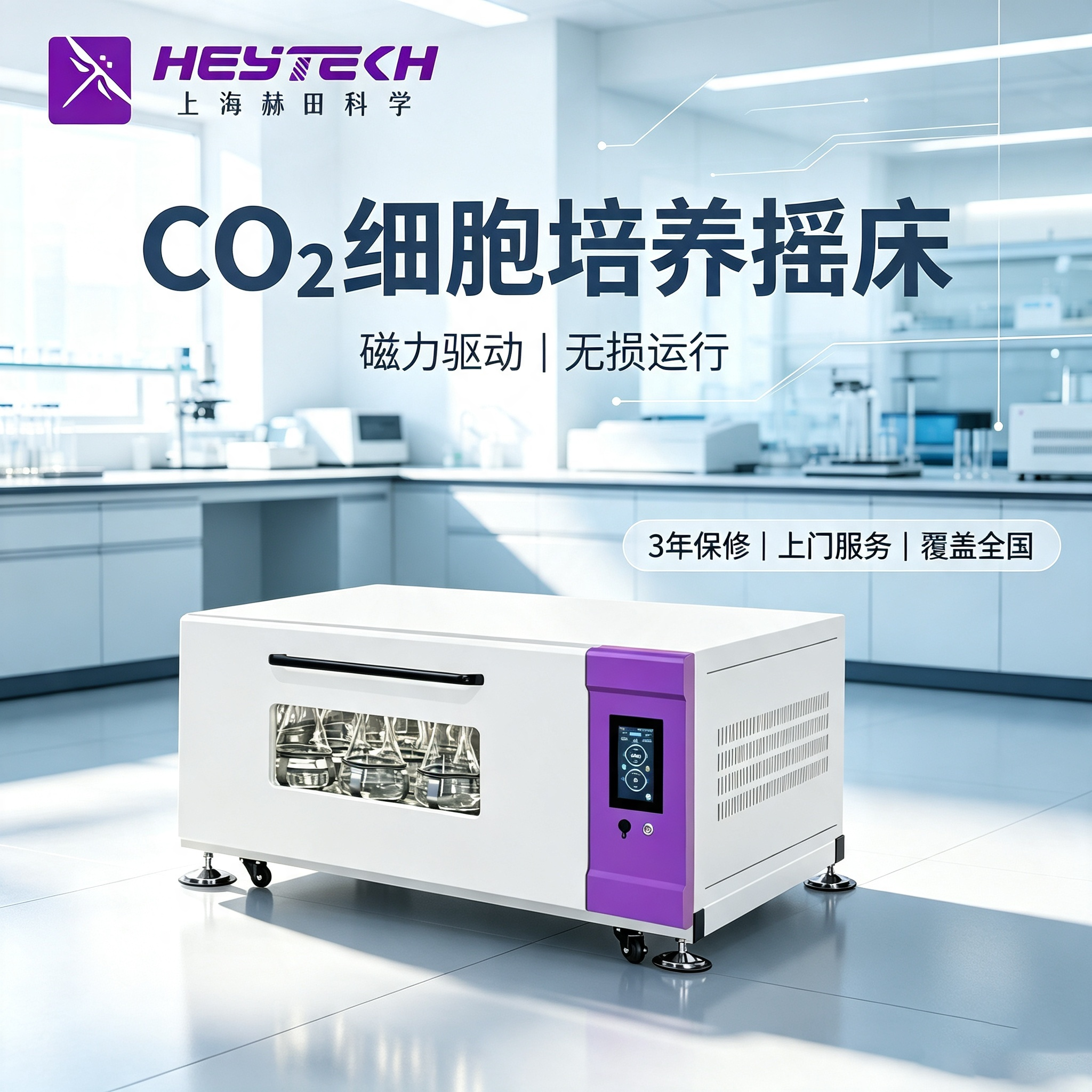 YQ-MCS 2260大号CO2细胞培养摇床 磁力驱动 实验室细胞振荡培养设备