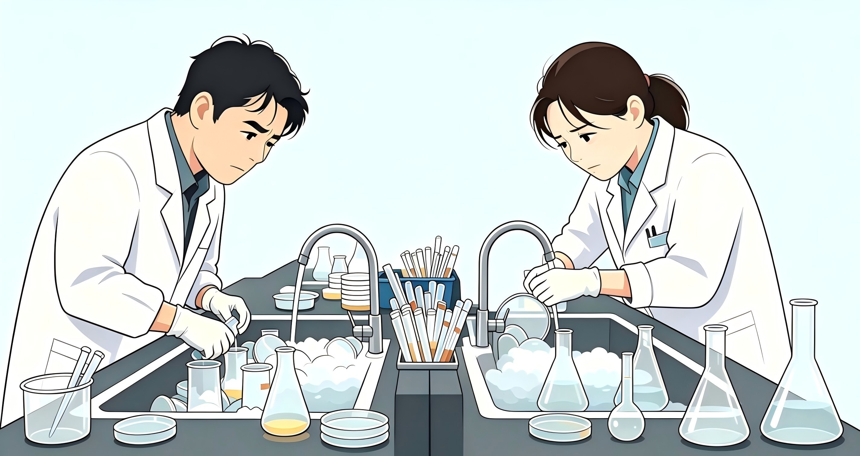 摆脱无效刷瓶困扰，释放实验人力，清洗效果一步到位