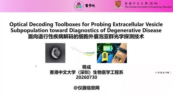囊泡亚群蛋白解析芯片用于退行性疾病诊断
