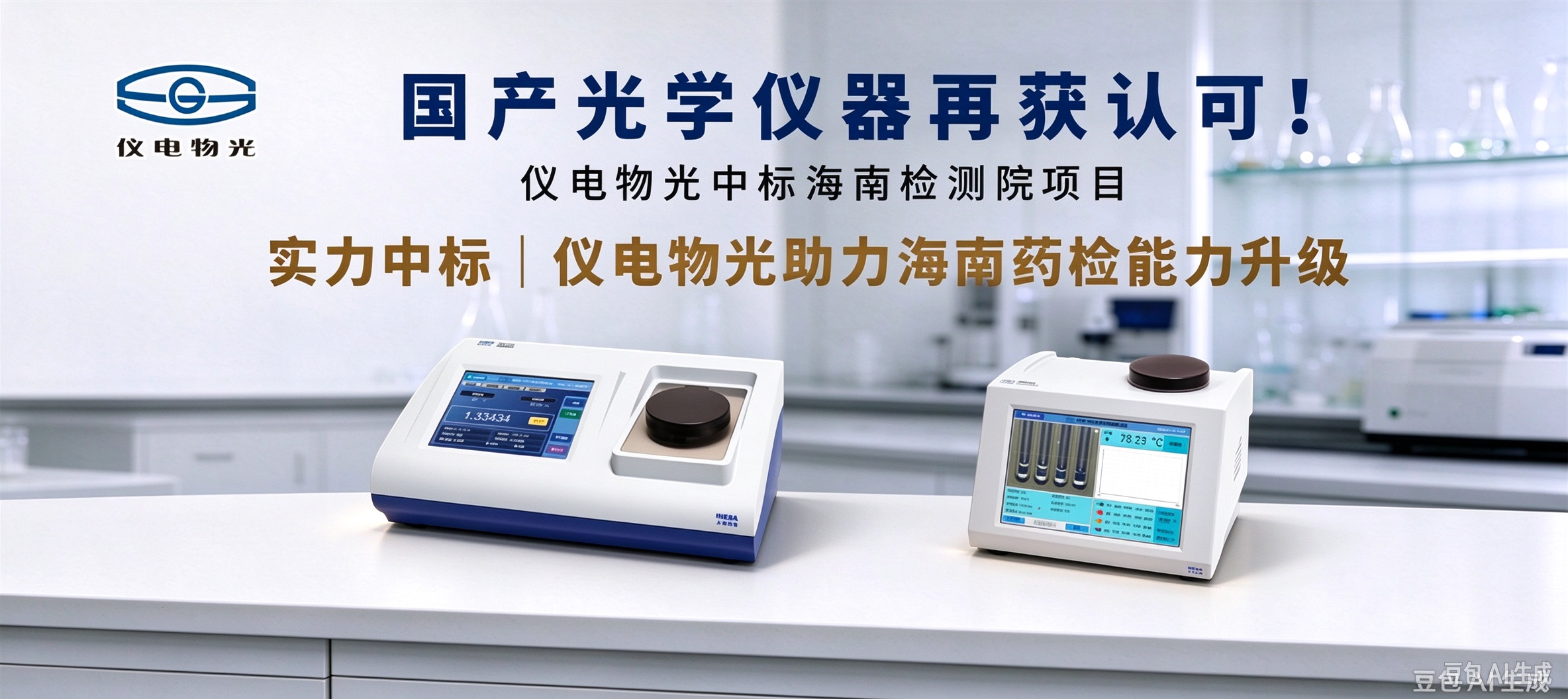 【新闻报道】仪电物光熔点仪、折光仪成功中标海南省检测研究院设备更新项目