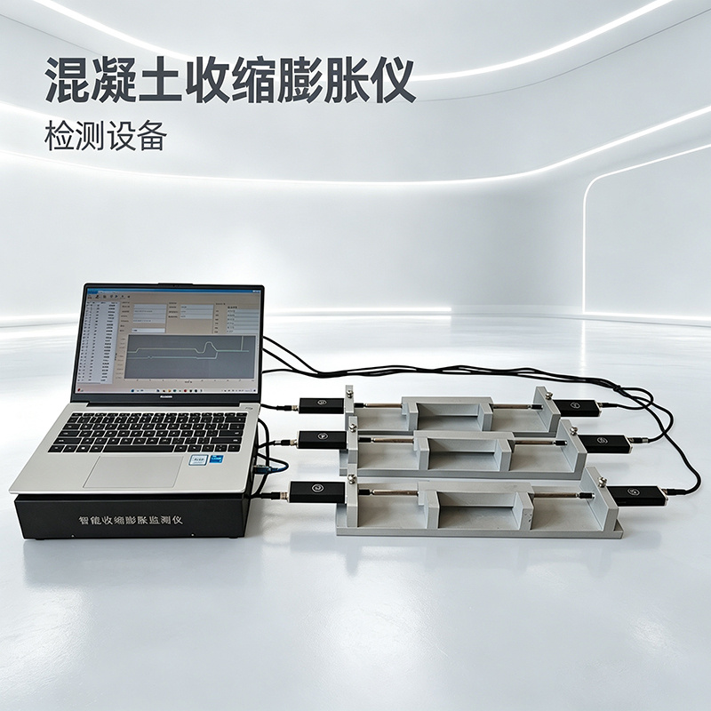 智能收缩膨胀监测仪混凝土砂浆全自动收缩膨胀变形实时监测设备