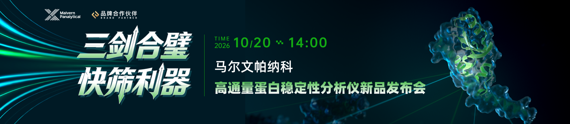 三剑合璧 快筛利器——马尔文帕纳科高通量蛋白稳定性分析仪新品发布会