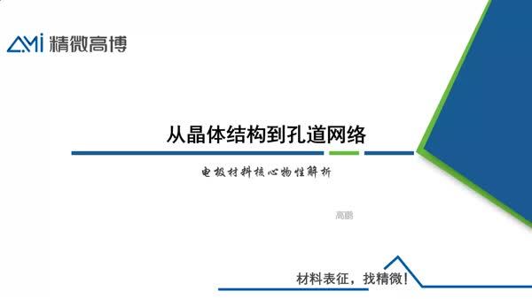 从晶体结构到孔道网络：电极材料核心物性解析