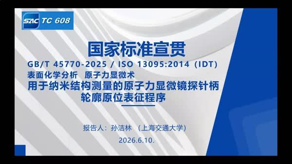GBT 45770-2025_ISO 13095_2014 表面化学分析 原子力显微术 用于纳米结构测量的原子力显微镜探针柄轮廓原位表征程序