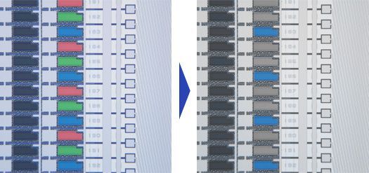 Inspection is easier when you can highlight possible defects or contamination for inspection