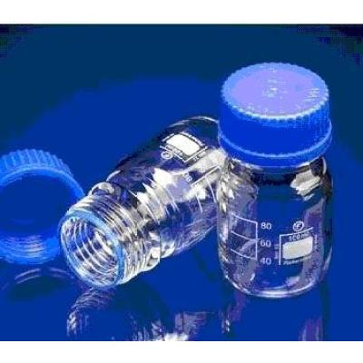 进口Schott-Duran透明蓝盖试剂瓶 