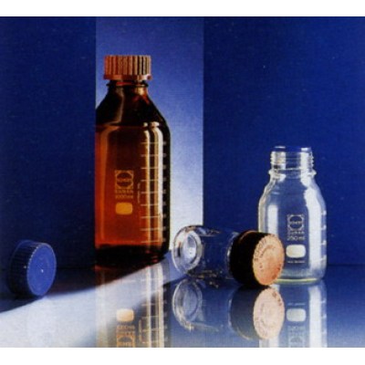  进口Schott-Duran棕色蓝盖试剂瓶 
