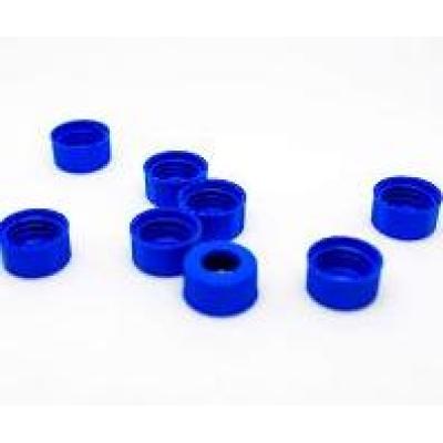 9mm蓝色开孔拧盖/9mm样品瓶盖（适用于9-425螺纹口样品瓶）