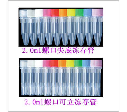 爱思进axygen-2.0ml冻存管（螺口含盖子） 500个/包 