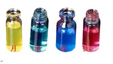样品瓶 WEL-SV222CSS 蓝色 PTFE/白色硅胶垫片,  带中缝  + 蓝色开孔螺纹盖, 专用于2ml 9-425 螺口样品瓶