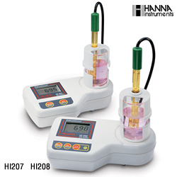 HI207/208多功能复合pH测定仪【HI 208 内置磁力搅拌器】