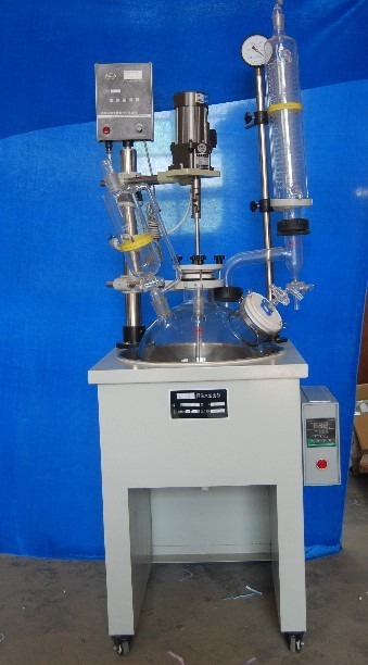 多功能玻璃反应器，单层玻璃反应器