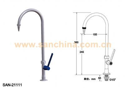 台雄台式肘动单口鹅颈水龙头 SAN-21111，品质保证