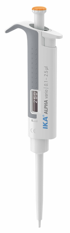 IKA移液器 Alpha vario手动可调量程移液器单道可调消毒移液器 0.1-2.5ul