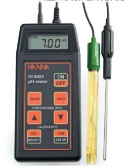 哈纳HI8424便携式防水型pH/ORP/温度测定仪