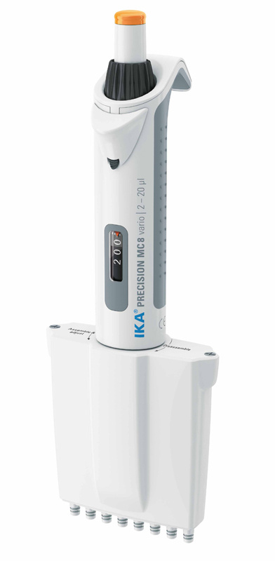 IKA移液器 Precision MC 8手动可调量程移液器多道移液器8道移液器2-20ul整支消毒