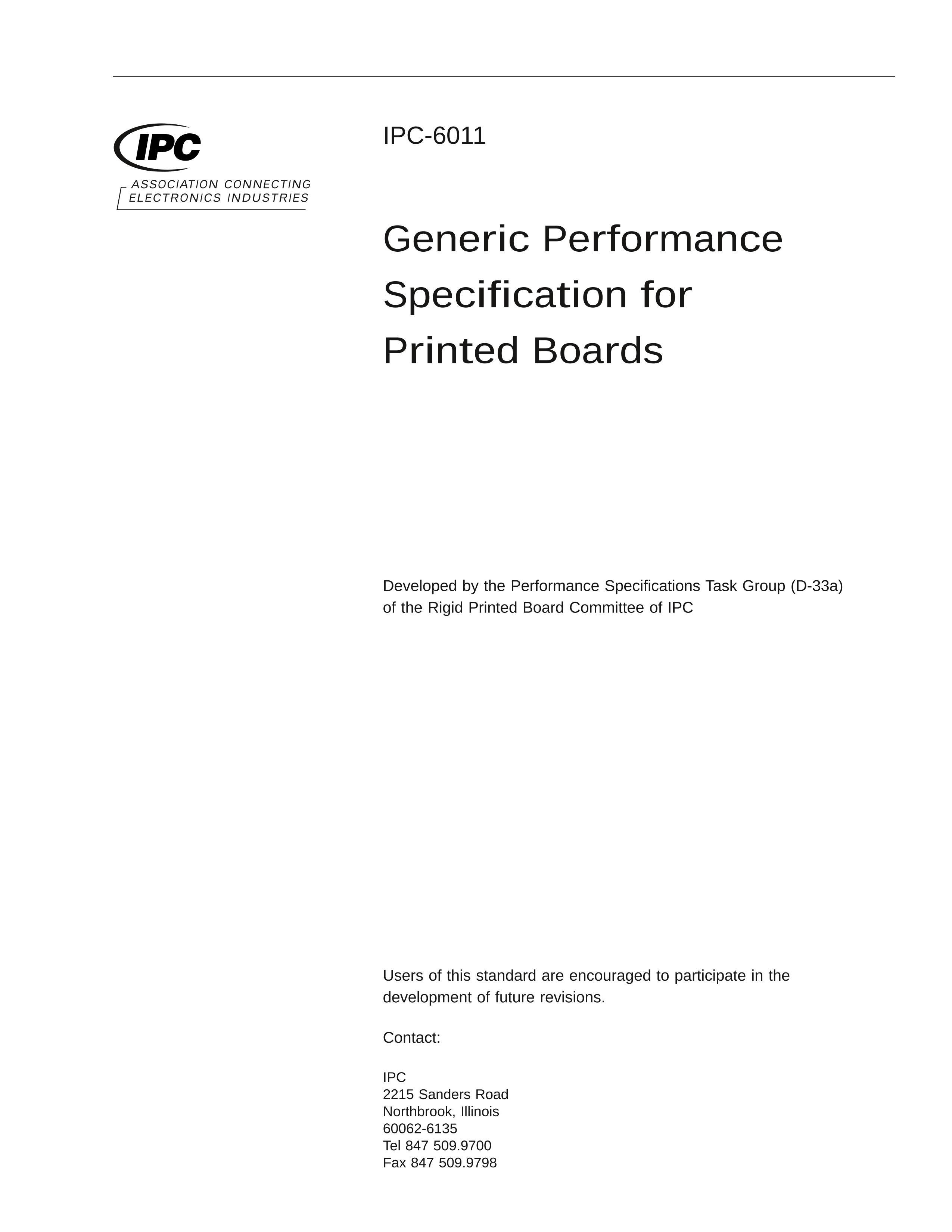 IPC-6011-1996 Generic Performance Specification for Printed Boards ӡưܹͨ淶 Copy.pdf3ҳ