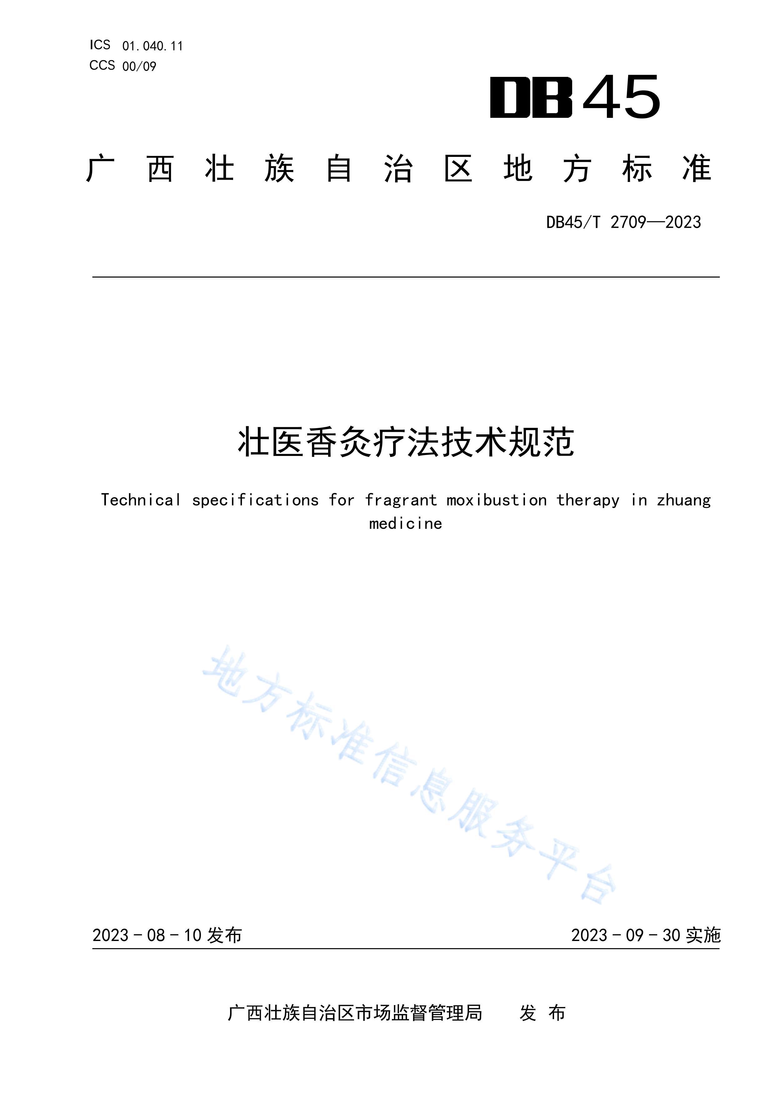 DB45T 2709-2023 ׳ҽƷ淶.pdf1ҳ