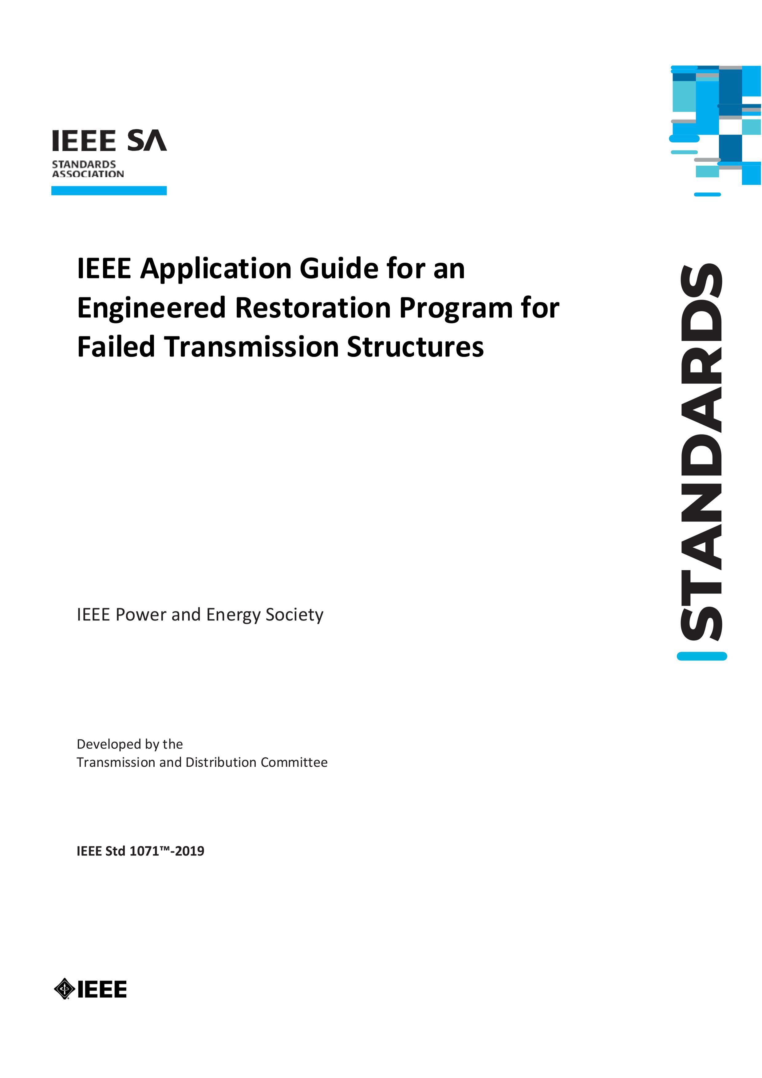 IEEE Std 1071-2019 IEEE Application Guide for an Engineered Restoration Program for Failed Transmission Structures.pdf1ҳ